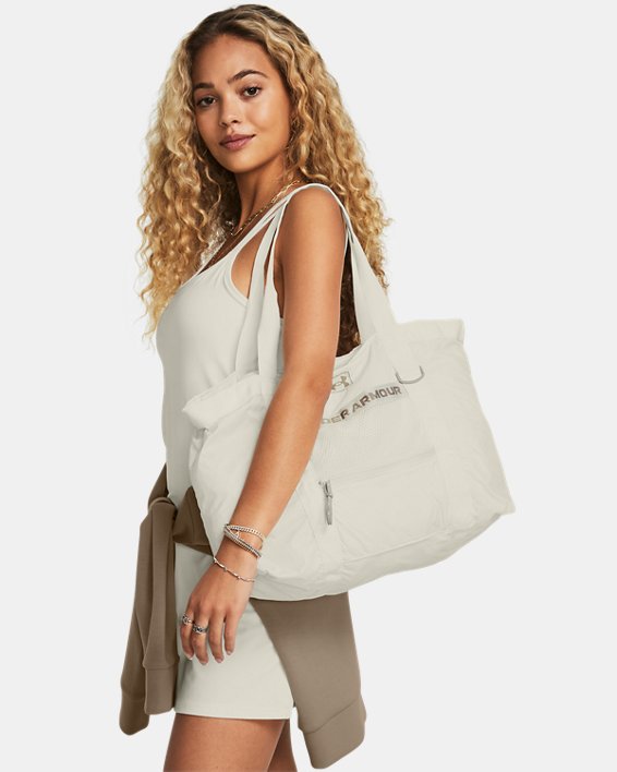 Women's UA Essentials Packable Tote in White image number 5
